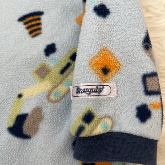 12 month Snugabye Construction Fleece Sleeper - Picture 4 of 7